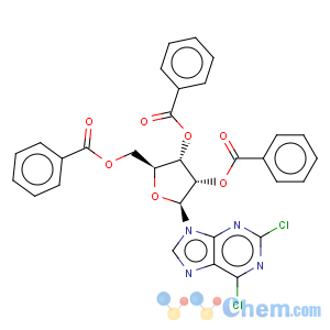 CAS No:339091-08-6 9H-Purine,2,6-dichloro-9-(2,3,5-tri-O-benzoyl-b-L-ribofuranosyl)-