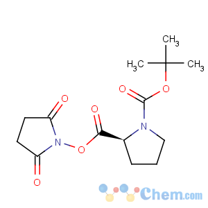 CAS No:3392-10-7 1,2-Pyrrolidinedicarboxylicacid, 1-(1,1-dimethylethyl) 2-(2,5-dioxo-1-pyrrolidinyl) ester, (2S)-