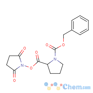 CAS No:3397-33-9 1-O-benzyl 2-O-(2,5-dioxopyrrolidin-1-yl)<br />(2S)-pyrrolidine-1,2-dicarboxylate