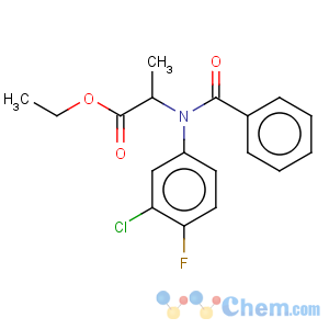 CAS No:34029-27-1 L-Alanine,N-benzoyl-N-(3-chloro-4-fluorophenyl)-, ethyl ester