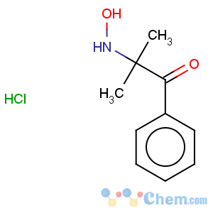 CAS No:34046-73-6 1-Propanone,2-(hydroxyamino)-2-methyl-1-phenyl-, hydrochloride (1:1)