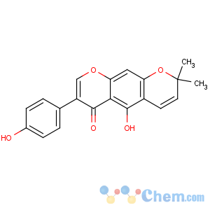 CAS No:34086-50-5 2H,6H-Benzo[1,2-b:5,4-b']dipyran-6-one,5-hydroxy-7-(4-hydroxyphenyl)-2,2-dimethyl-