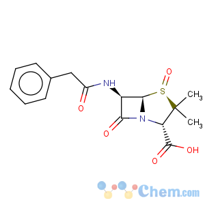 CAS No:34104-15-9 [2s-(2alpha,4beta,5alpha,6beta)]-3,3-dimethyl-7-oxo-6-(phenylacetamido)-4-thia-1-azabicyclo[3.2.0]heptane-2-carboxylic acid 4-oxide