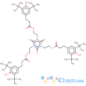 CAS No:34137-09-2 Benzenepropanoic acid,3,5-bis(1,1-dimethylethyl)-4-hydroxy-,1,1',1''-[(2,4,6-trioxo-1,3,5-triazine-1,3,5(2H,4H,6H)-triyl)tri-2,1-ethanediyl]ester