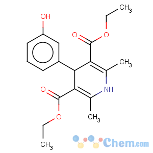 CAS No:34148-68-0 3,5-Pyridinedicarboxylic acid,1,4-dihydro-4-(3-hydroxyphenyl)-2,6-dimethyl-, diethyl ester