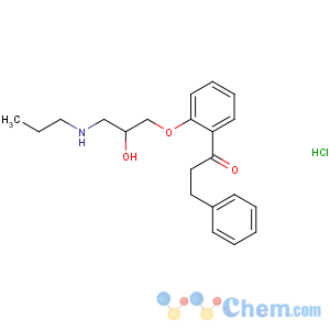 CAS No:34183-22-7 1-[2-[2-hydroxy-3-(propylamino)propoxy]phenyl]-3-phenylpropan-1-one