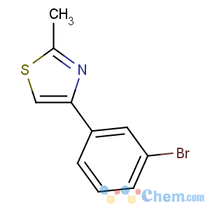 CAS No:342405-21-4 4-(3-bromophenyl)-2-methyl-1,3-thiazole