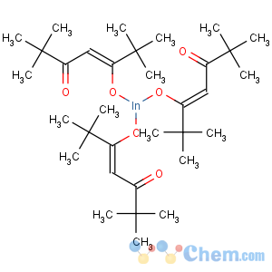 CAS No:34269-03-9 Indium,tris(2,2,6,6-tetramethyl-3,5-heptanedionato-kO3,kO5)-, (OC-6-11)-