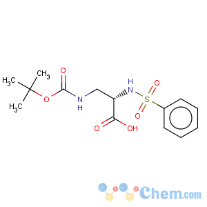 CAS No:342888-28-2 L-Alanine,3-[[(1,1-dimethylethoxy)carbonyl]amino]-N-(phenylsulfonyl)-
