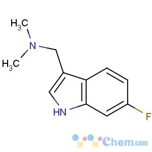 CAS No:343-93-1 1-(6-fluoro-1H-indol-3-yl)-N,N-dimethylmethanamine