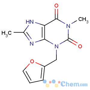 CAS No:3433-29-2 3-(furan-2-ylmethyl)-1,8-dimethyl-7H-purine-2,6-dione