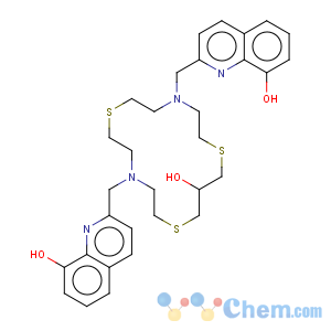 CAS No:343372-35-0 1,7,13-Trithia-4,10-diazacyclohexadecan-15-ol,4,10-bis[(8-hydroxy-2-quinolinyl)methyl]- (9CI)