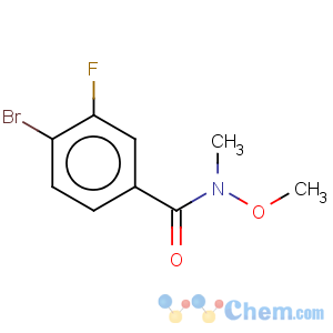 CAS No:343564-56-7 Benzamide,4-bromo-3-fluoro-N-methoxy-N-methyl-