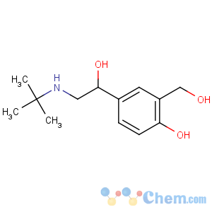 CAS No:34391-04-3 4-[(1R)-2-(tert-butylamino)-1-hydroxyethyl]-2-(hydroxymethyl)phenol
