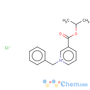 CAS No:34395-10-3 Pyridinium,3-[(1-methylethoxy)carbonyl]-1-(phenylmethyl)-, chloride (1:1)