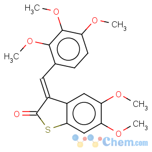 CAS No:344243-13-6 benzo[b]thiophen-2(3h)-one5,6-dimethoxy-3-[(2,3,4-trimethoxyphenyl)methylene]-