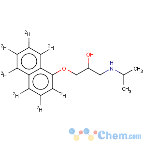 CAS No:344298-99-3 2-Propanol,1-[(1-methylethyl)amino]-3-(1-naphthalenyl-2,3,4,5,6,7,8-d7-oxy)-