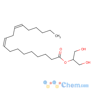 CAS No:3443-82-1 9,12-Octadecadienoicacid (9Z,12Z)-, 2-hydroxy-1-(hydroxymethyl)ethyl ester