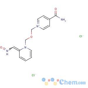 CAS No:34433-31-3 Pyridinium,1-[[[4-(aminocarbonyl)pyridinio]methoxy]methyl]-2-[(hydroxyimino)methyl]-,chloride (1:2)