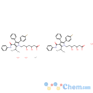 CAS No:344423-98-9 1H-Pyrrole-1-heptanoicacid, 2-(4-fluorophenyl)-b,d-dihydroxy-5-(1-methylethyl)-3-phenyl-4-[(phenylamino)carbonyl]-,calcium salt, hydrate (2:1:3), (bR,dR)-