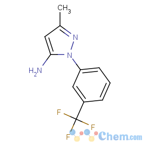 CAS No:345-07-3 5-methyl-2-[3-(trifluoromethyl)phenyl]pyrazol-3-amine