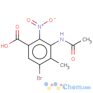 CAS No:34545-18-1 Benzoic acid,3-(acetylamino)-5-bromo-4-methyl-2-nitro-