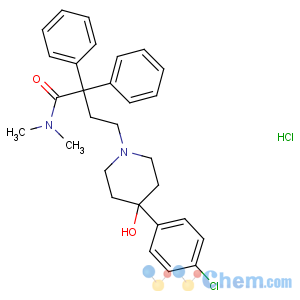 CAS No:34552-83-5 4-[4-(4-chlorophenyl)-4-hydroxypiperidin-1-yl]-N,N-dimethyl-2,<br />2-diphenylbutanamide