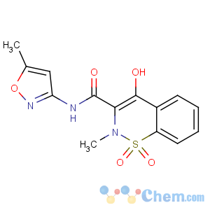 CAS No:34552-84-6 4-hydroxy-2-methyl-N-(5-methyl-1,2-oxazol-3-yl)-1,1-dioxo-1λ