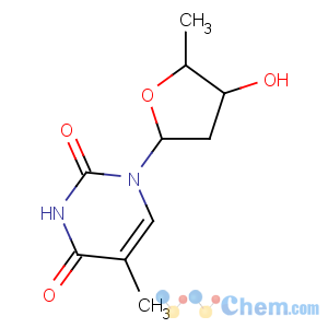CAS No:3458-14-8 1-[(2R,4S,5R)-4-hydroxy-5-methyloxolan-2-yl]-5-methylpyrimidine-2,<br />4-dione
