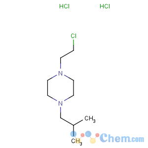 CAS No:34581-17-4 Piperazine,1-(2-chloroethyl)-4-(2-methylpropyl)-, hydrochloride (1:2)