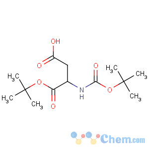 CAS No:34582-32-6 (3S)-4-[(2-methylpropan-2-yl)oxy]-3-[(2-methylpropan-2-yl)<br />oxycarbonylamino]-4-oxobutanoic acid