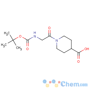CAS No:345955-48-8 4-Piperidinecarboxylicacid, 1-[2-[[(1,1-dimethylethoxy)carbonyl]amino]acetyl]-