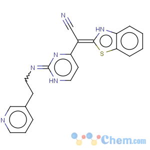 CAS No:345987-15-7 (2E)-1,3-benzothiazol-2(3H)-ylidene{2-[(2-pyridin-3-ylethyl)amino]pyrimidin-4-yl}ethanenitrile
