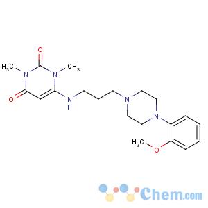 CAS No:34661-75-1 6-[3-[4-(2-methoxyphenyl)piperazin-1-yl]propylamino]-1,<br />3-dimethylpyrimidine-2,4-dione