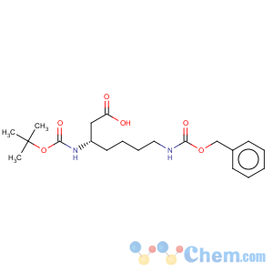 CAS No:346694-77-7 Heptanoic acid,3-[[(1,1-dimethylethoxy)carbonyl]amino]-7-[[(phenylmethoxy)carbonyl]amino]-,(3S)-