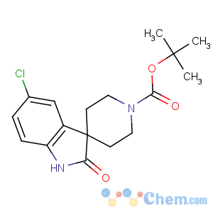 CAS No:346701-12-0 tert-butyl 5-chloro-2-oxospiro[1H-indole-3,4'-piperidine]-1'-carboxylate