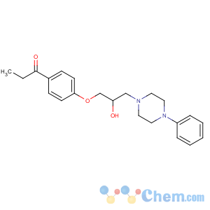 CAS No:34675-77-9 1-[4-[2-hydroxy-3-(4-phenylpiperazin-1-yl)propoxy]phenyl]propan-1-one