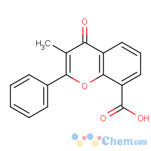 CAS No:3468-01-7 3-methyl-4-oxo-2-phenylchromene-8-carboxylic acid