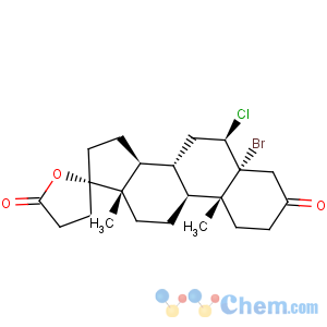 CAS No:34684-82-7 5alpha-Bromo-6beta-Chloro-3-Oxopregnane-21,17alpha-Carbolactone