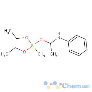 CAS No:3473-76-5 N-[1-[diethoxy(methyl)silyl]oxyethyl]aniline