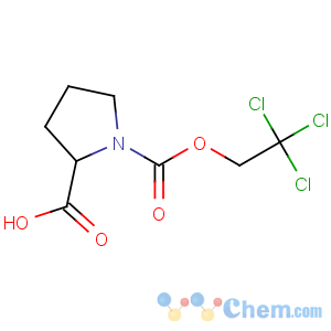CAS No:347386-09-8 1-[(2,2,2-trichloroethoxy)carbonyl]-pyrrolidine-2-carboxylic acid