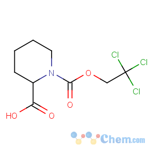 CAS No:347386-19-0 1-[(2,2,2-trichloroethoxy)carbonyl]-piperidine-2-carboxylic acid