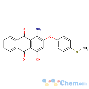 CAS No:34740-81-3 9,10-Anthracenedione,1-amino-4-hydroxy-2-[4-(methylthio)phenoxy]-