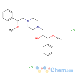 CAS No:34758-84-4 1-methoxy-3-[4-(2-methoxy-2-phenylethyl)piperazin-1-yl]-1-phenylpropan-<br />2-ol