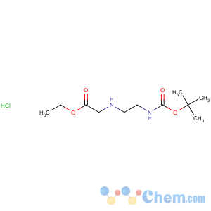 CAS No:347890-34-0 Glycine,N-[2-[[(1,1-dimethylethoxy)carbonyl]amino]ethyl]-, ethyl ester, hydrochloride(1:1)
