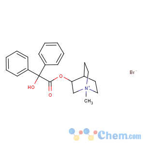 CAS No:3485-62-9 (1-methyl-1-azoniabicyclo[2.2.2]octan-3-yl)<br />2-hydroxy-2,2-diphenylacetate