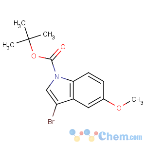 CAS No:348640-11-9 tert-butyl 3-bromo-5-methoxyindole-1-carboxylate