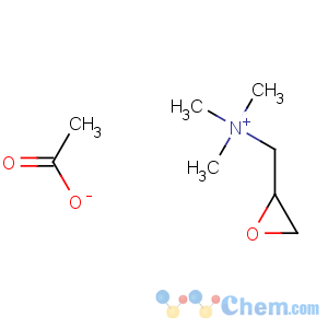 CAS No:34890-37-4 trimethyl-(oxiran-2-ylmethyl)azanium acetate