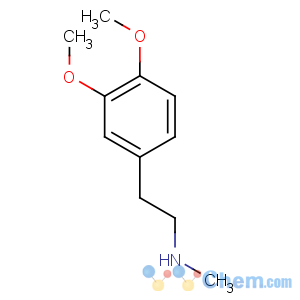 CAS No:3490-06-0 2-(3,4-dimethoxyphenyl)-N-methylethanamine