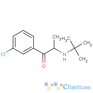 CAS No:34911-55-2 2-(tert-butylamino)-1-(3-chlorophenyl)propan-1-one